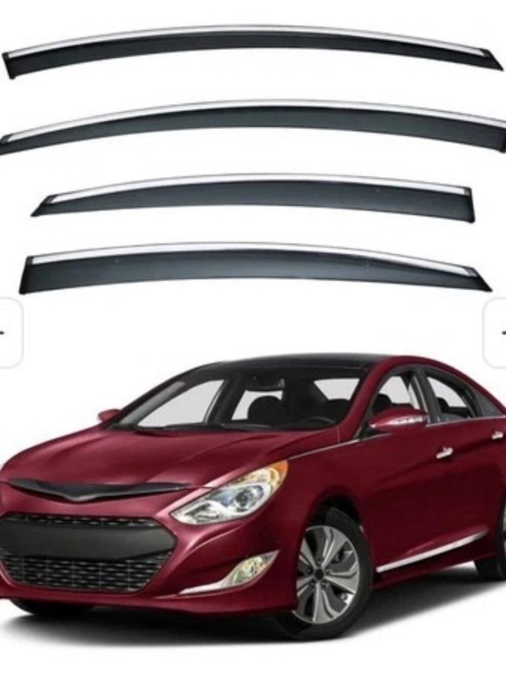 LQQDP 4pcs Window Visors Rain Guards for 11-14 Sonata i45 YF 2015 Hybrid